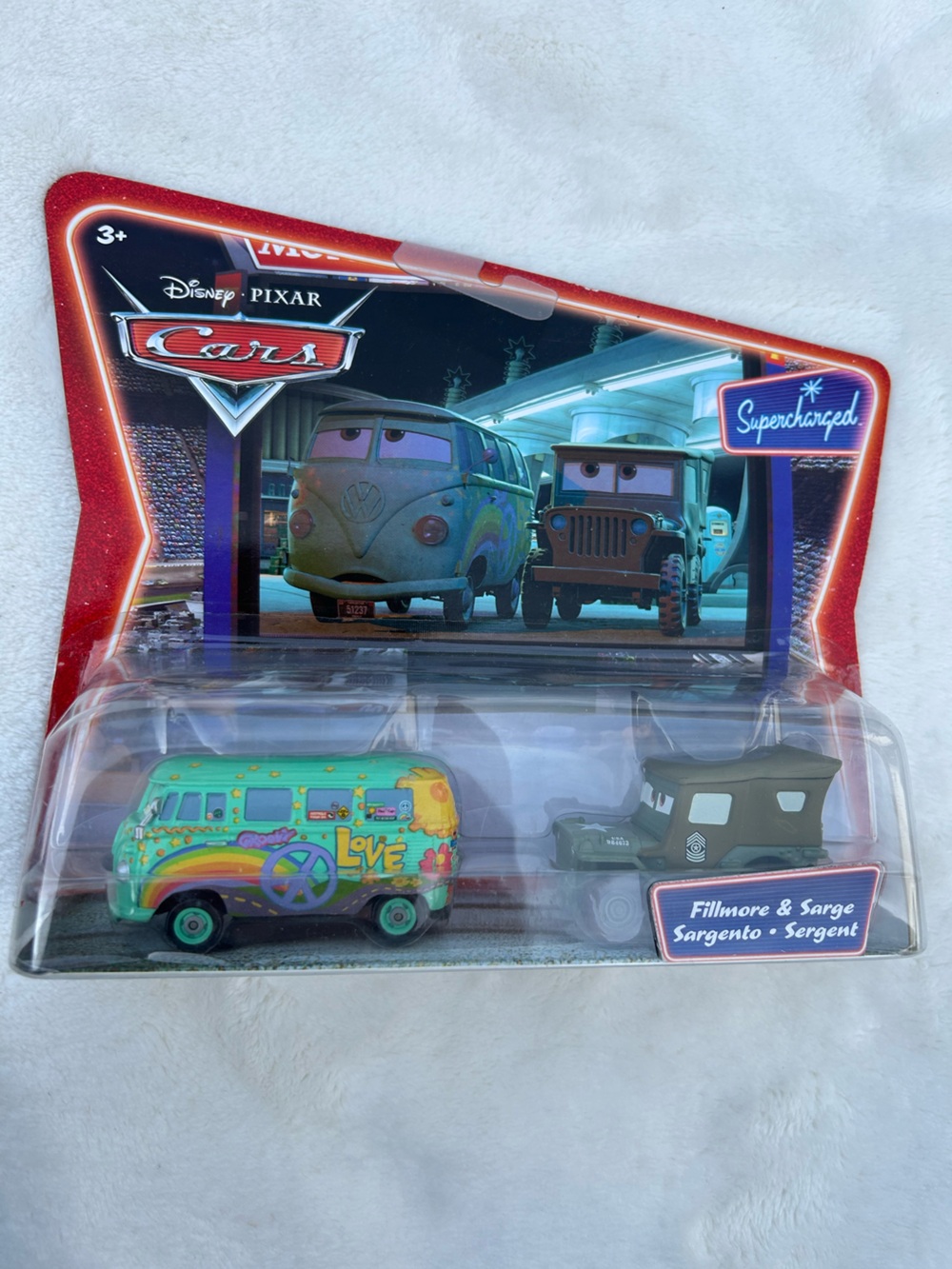 Mattel Cars Fillmore & Sarge Supercharged Series Sealed Set